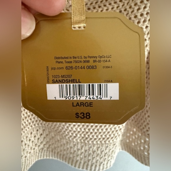 Ryegrass Womans Crochet Sandshell Tank Top SZ LG Boho New Lined Cropped Summer - Picture 3 of 8